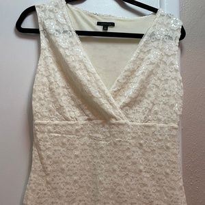 Lacy, sleeveless top